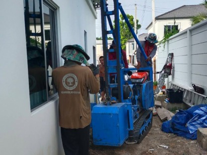 ตอกเสาเข็มต่อเติมบ้านราคาถูก บางบัวทอง - รับตอกเสาเข็ม ปทุมธานี ช่างจ่า ไมโคไพล์